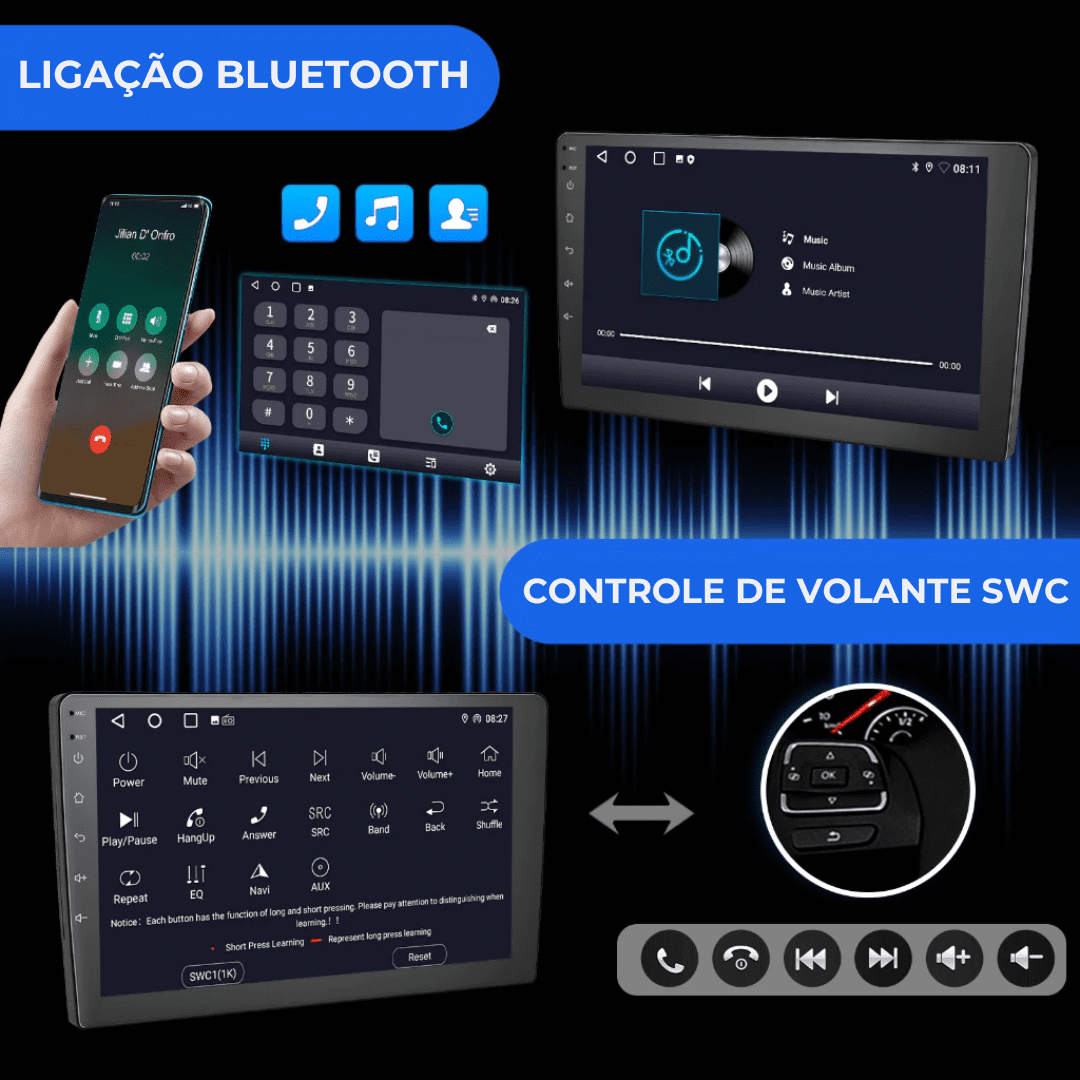 (Envio de SP) DAAN Multimídia Hb20s Hb20 Hb20x 2012 2013 2014 2015 2016 2017 2018 2019 Android 15 4+64GB 7" 1,5GHz - Imagem 9