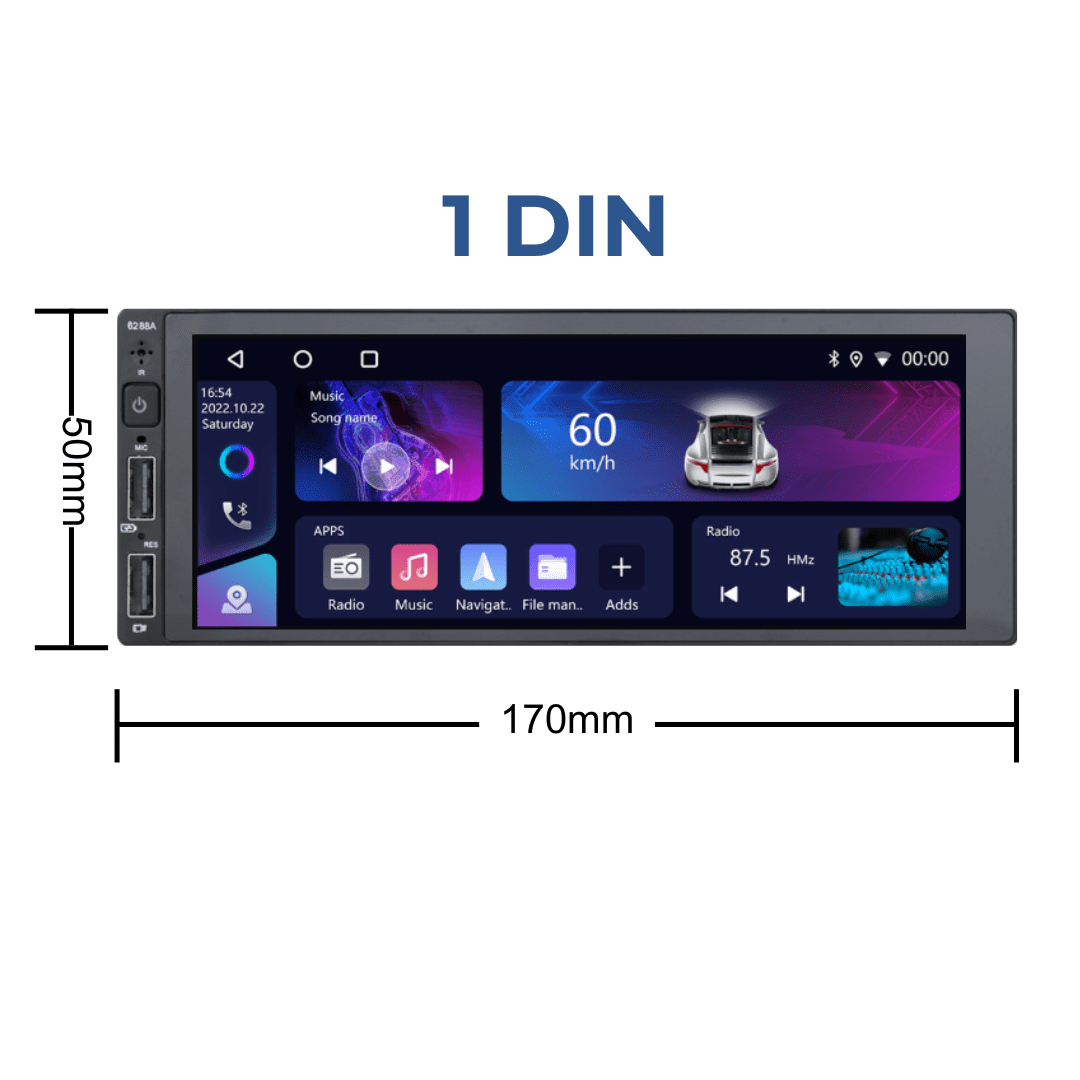 (Envio de SP) DAAN Central android 14 4+64GB 6,9" 1 Din 1,5GHz - Imagem 4