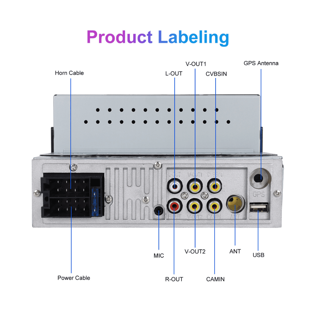 Central 7 Polegadas 1 Din Mp5 Carplay Android Auto - Imagem 3