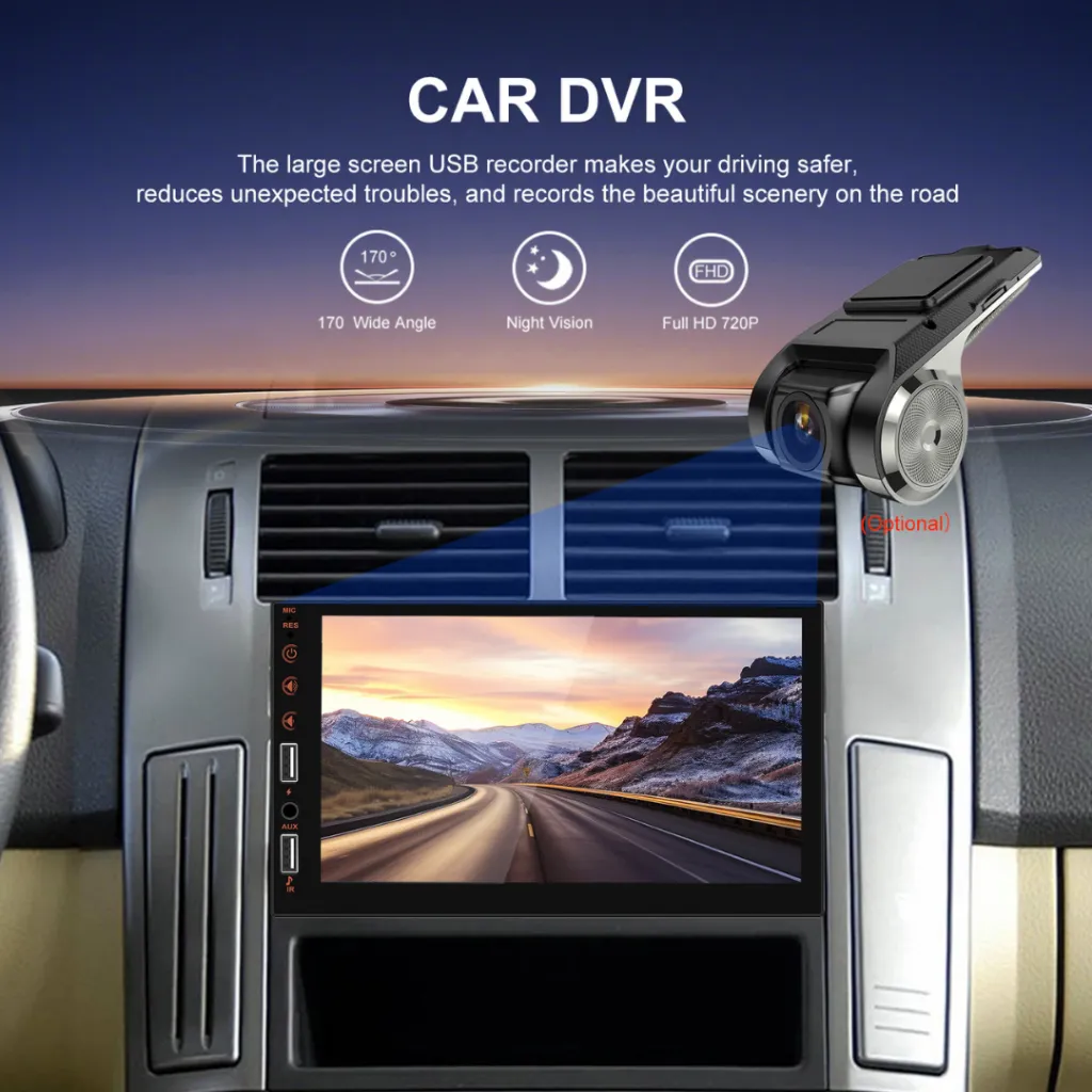 Central 7 Polegadas 1 Din Mp5 Carplay Android Auto - Imagem 5